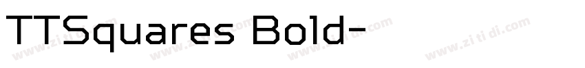 TTSquares Bold字体转换